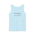 Tank Top — Minimal Arabic Faces Graphic with Arabic Script