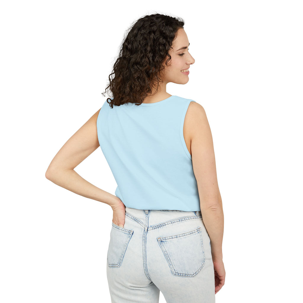 Tank Top — Minimal Arabic Faces Graphic with Arabic Script